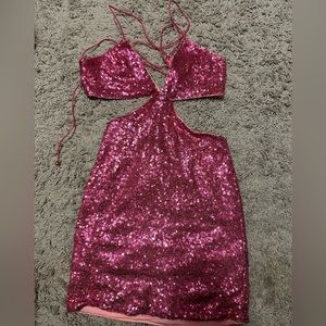 Hello Molly hot pink hoco/party dress